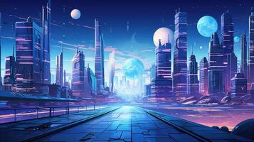 futuristic illustrations book photo