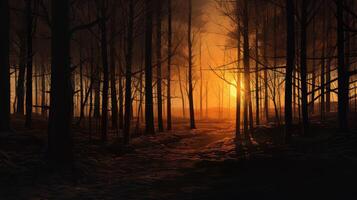 golden light through photo