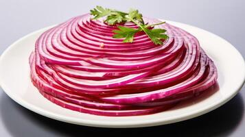 up sliced red onion photo