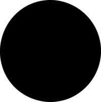 Simple Circle Icon for Geometric Design and Abstract Visualization vector