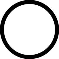 Clean Circle Icon for Geometric Shapes and Modern Design Elements vector