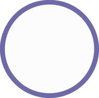 Basic Circle Icon for Geometric Shapes and Minimalist Design Concepts vector