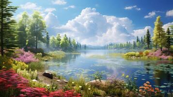 serene invitation spring photo