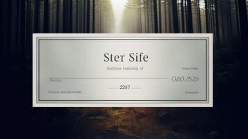 digital gift certificate photo