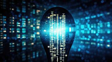 code data light bulb photo