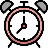 Modern Alarm Clock Icon for Time Management vector