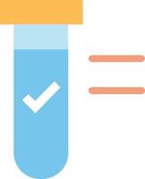 Test Icon for Experiment, Evaluation, and Scientific Validation vector