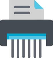 Paper Shredder Icon for Document Security and Confidentiality vector
