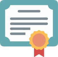 Certificate Icon for Award, Achievement, and Document Validation vector