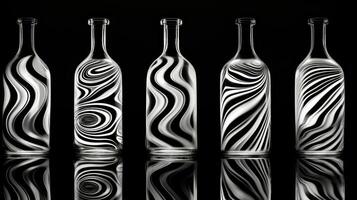 black bottle pattern photo