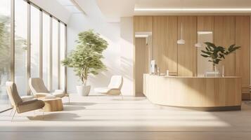 light dental office lobby photo