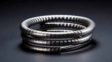 spring metal part isolated photo