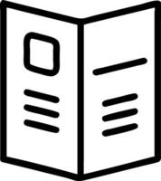 Professional Brochure Icon for Marketing, Advertising, and Informational Material vector