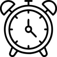 Classic Alarm Clock Icon for Wake Up Alerts and Time Management vector
