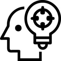Problem Solving Icon for Innovative Solutions and Critical Thinking vector
