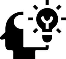 Problem Solving Icon for Creative Solutions and Analytical vector