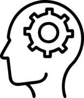 Problem Solving Icon for Creative Solutions and Critical Thinking vector