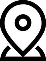 Location Icon for Mapping, Navigation, and Geographical Position vector