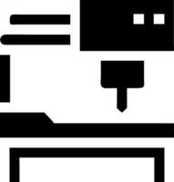 Precision Laser Cutting Machine Icon for Industrial and Manufacturing Use vector
