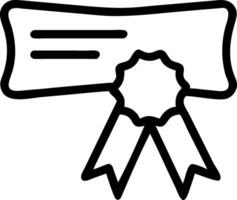 Official Certificate Icon for Achievement, Qualification vector