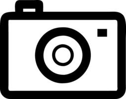 Modern Digital Camera Icon for Photography and Media Use vector