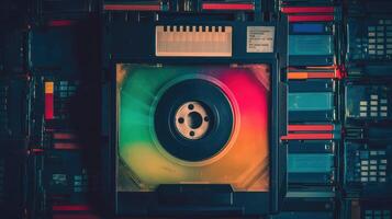 disk data storage background photo