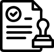 Business Permit Icon for Legal Licensing and Documentation vector