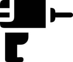 Drill Icon for Construction, Repair, and DIY Tool Applications vector
