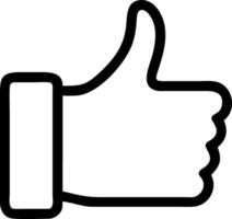 like button icon clipart vector