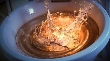 swirl water flushing photo