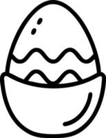 Egg Icon for Food, Cooking, and Nutrition Applications vector