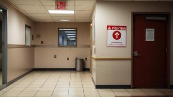 exit fire extiguisher sign photo