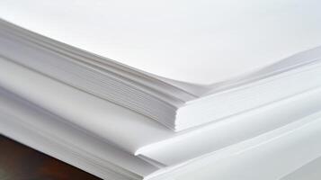 smooth texture white paper photo