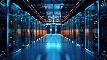 racks server data center photo