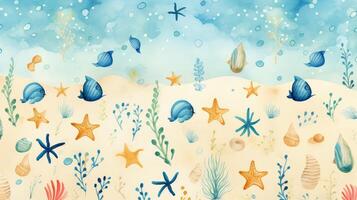 illustrations blue tan background photo