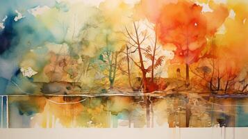 painting water color strokes photo