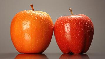 texture comparing apples to oranges photo