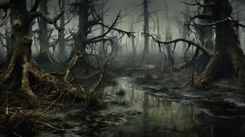 marsh spooky texture photo