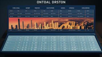 quantity data table template photo