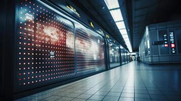 subway white dots background photo