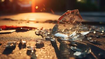 shards broken glass background photo