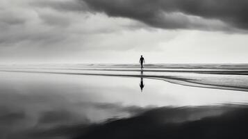 introspection black and white header photo