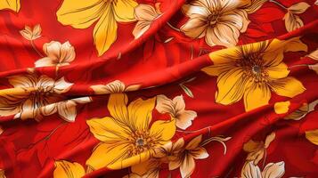 fabric red and yellow background photo