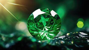 dazzling sparkly green photo