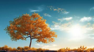 leaves tree and sun photo