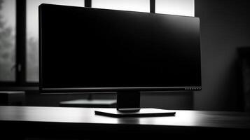 screen computer monitor black photo