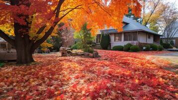 tree leaves yard photo
