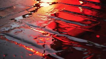 mesmerizing red light abstract photo