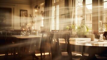 decorated blurred house interior windows photo
