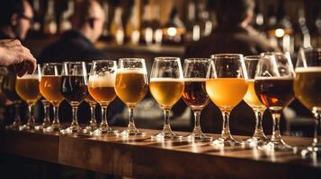 craft wine and beer tasting photo